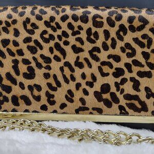 Banana Republic Bags | Rare Vintage Calf Hair Leopard Print Crossbody/Clutch/Y2k